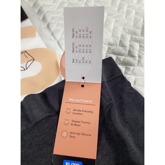 Shapermint Essentials High-Waisted Black Shaper Panty XL/2XL All-Day Comfort new - Picture 3 of 4